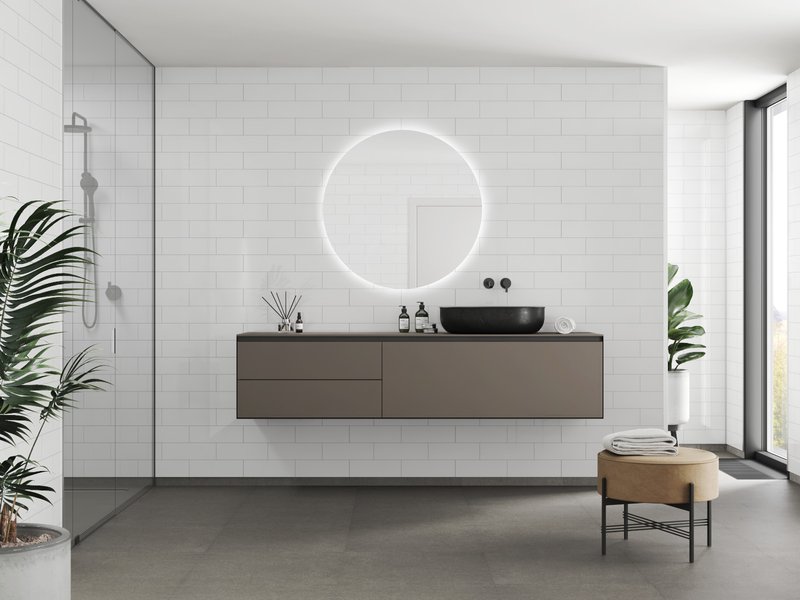 Denver White tegels met baksteenmotief