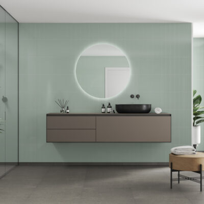 Badkamer met Light Mint tegels