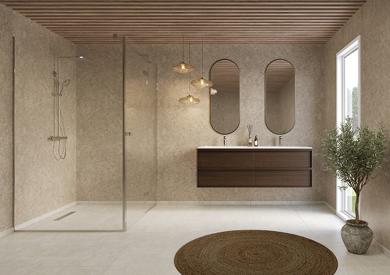Fibo-1365_RusticGranite_M00_Bathroom_43_1 Een badkamer met Fibo tegels van de collectie Rustic Granite