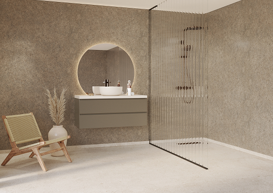 Fibo-1365_RusticGranite_M00_Bathroom_44_2 Badkamer met Fibo tegels van de collectie Rustic Granite vanaf een schuine hoek