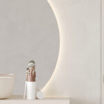 Close up foto van de Fibo wandpanelen van de collectie Cloudy Onyx zonder voeglijn