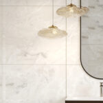 Een close up foto van Fibo wandpanelen van de collectie Arctic Onyx 60 x 60 cm