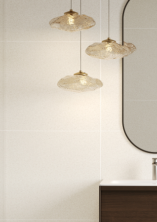 Een close up foto van Fibo wandpanelen van de collectie Salted Stone 60 x 60 cm